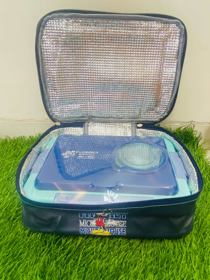 Kids insulated lunch bag featuring a spacious interior and durable design for school or outings
