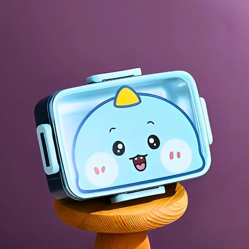NIYO TOYS kids lunch box cute animal with a cheerful blue character design perfect for children