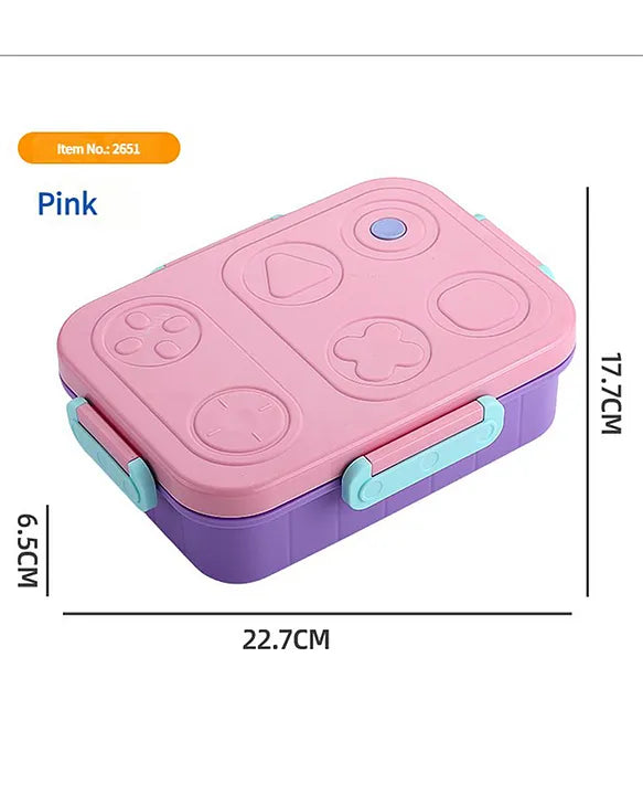 Pink kids lunch box from NIYO TOYS, age 3+, perfect for school and outdoor meals