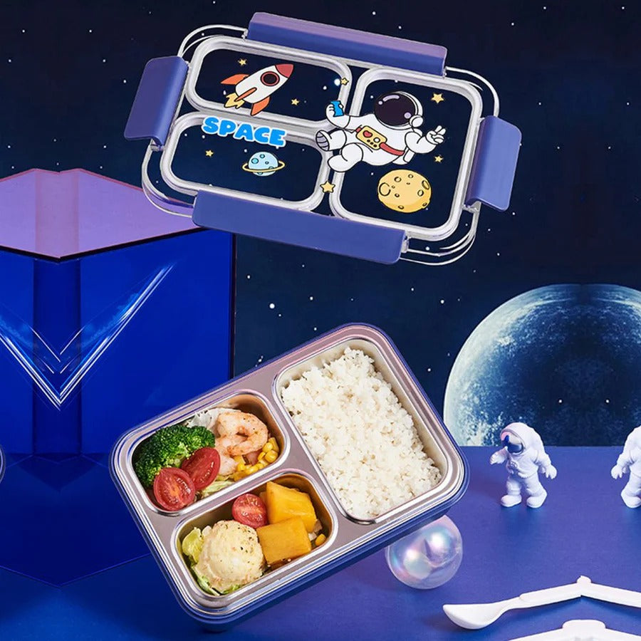 NIYO TOYS kids lunch box with space design, perfect for school, age 3+, encourages healthy eating