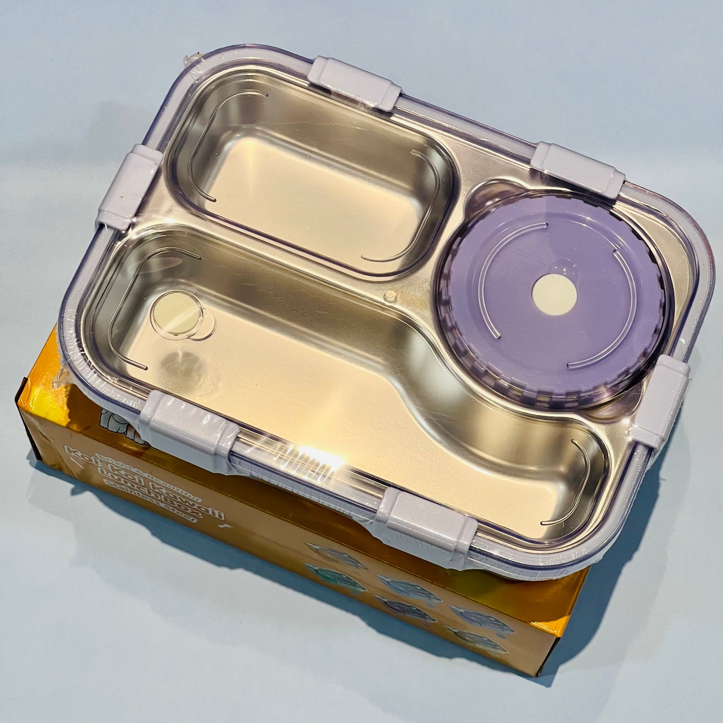 NIYO TOYS Korean bento box for kids with multiple compartments and secure lid for easy meal packing