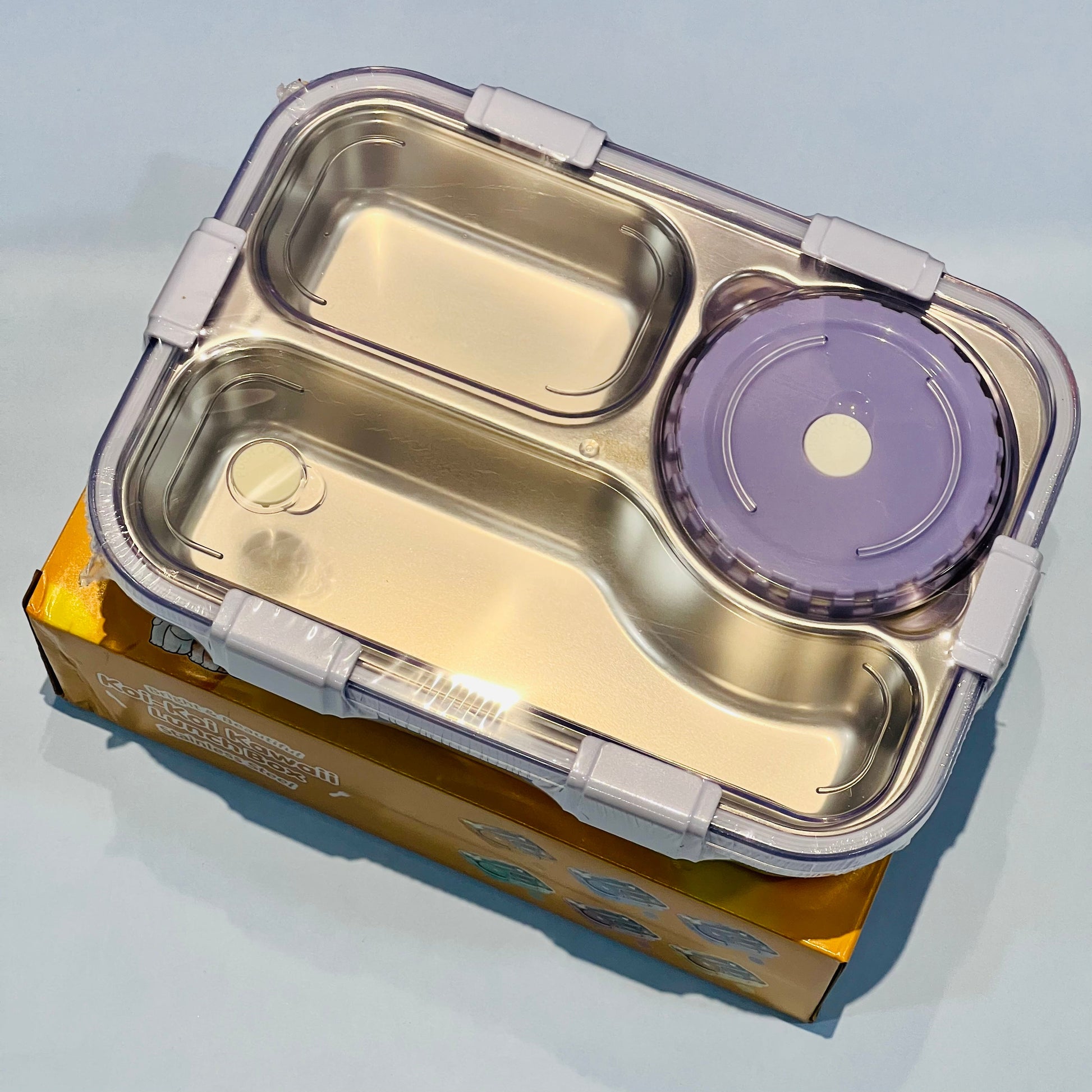 NIYO TOYS Korean bento box for kids with multiple compartments and secure lid for easy meal packing