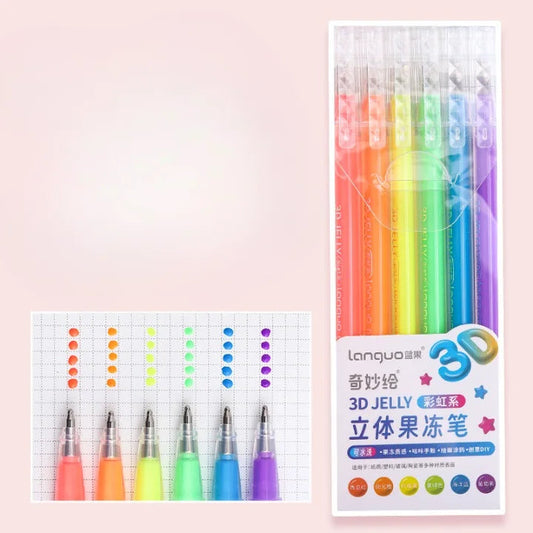 NIYO TOYS 3D jelly gel pen set for kids in vibrant colors for creative art projects