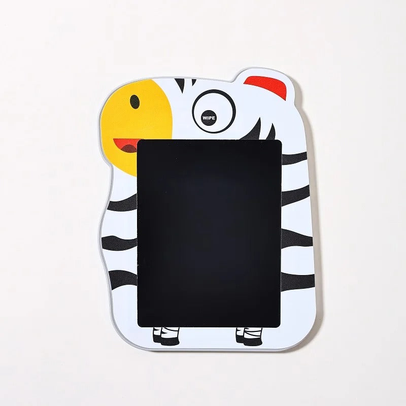 Zebra-shaped NIYO TOYS LCD writing tablet for creative fun, perfect for kids age 3 and up