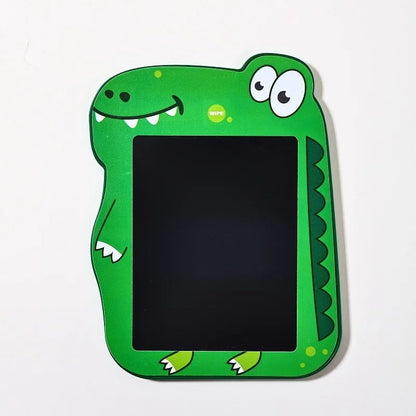 Green dinosaur LCD writing tablet by NIYO TOYS, perfect for kids age 3+, ideal for drawing and writing