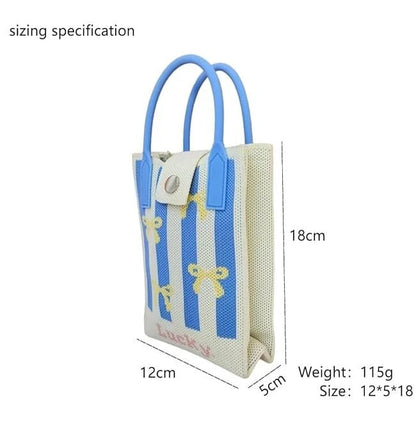 NIYO TOYS leather crossbody mini bag in blue and white for kids age 3+, perfect for daily outings