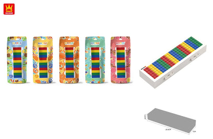 Lego pencil box by NIYO TOYS with colorful design, suitable for kids aged 3 and up, perfect for school use