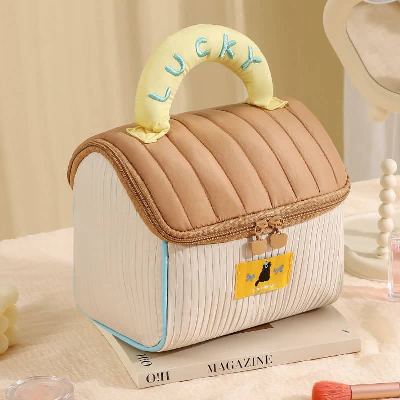 NIYO TOYS Lucky Jelly Bag in beige and blue for kids age 3+, perfect for storing toys or snacks