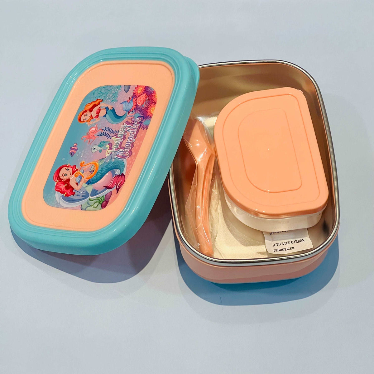 NIYO TOYS adorable lunchbox cute featuring a mermaid design, perfect for kids aged 3 and up