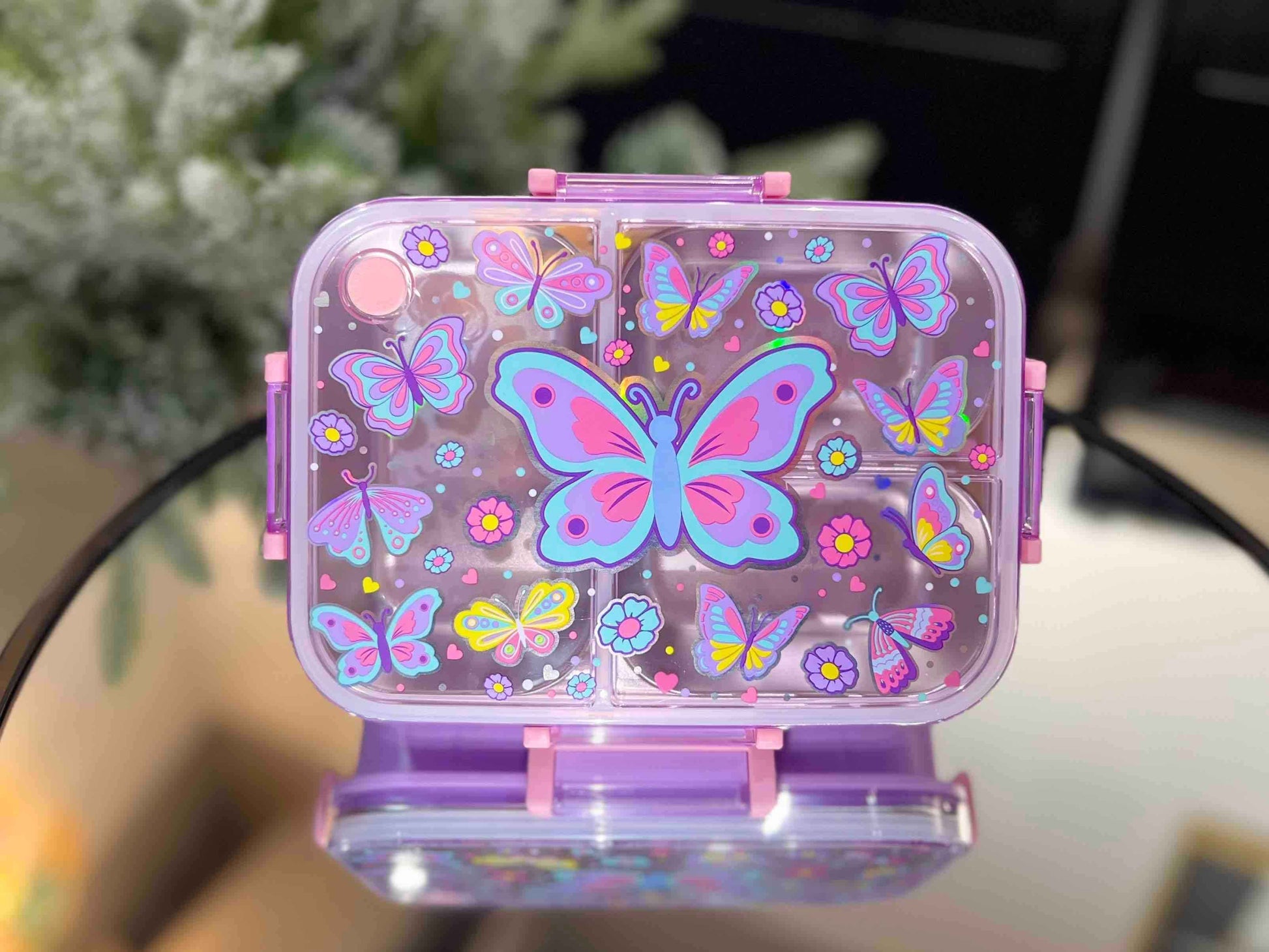 NIYO TOYS luxury lunchbox for kids with colorful butterfly and flower designs