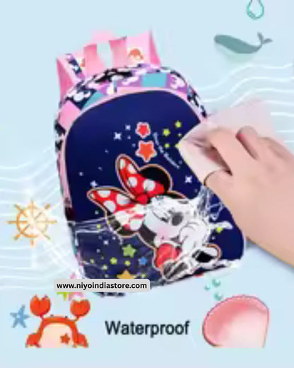 Minnie Mouse school bag for girls with waterproof design and colorful graphics