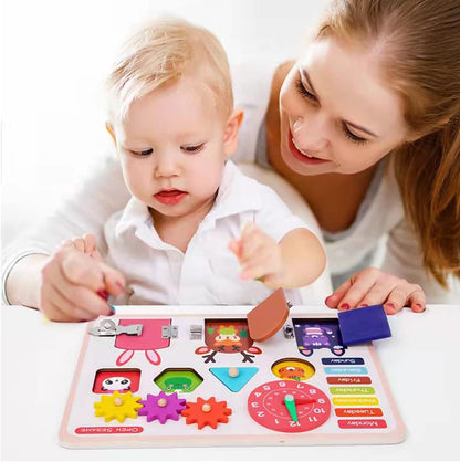 NIYO TOYS Interactive Learning Board for Toddlers promoting skills with Montessori toys for toddlers