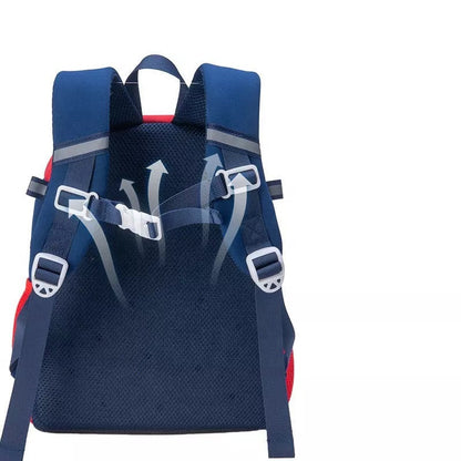 3D dino backpack for kindergarten with adjustable straps and breathable mesh back design