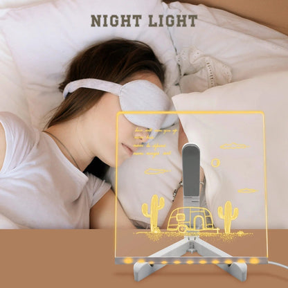 NIYO TOYS LED Board Night Light with a Desert Scene Design for Ambient Lighting