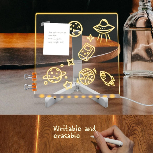 NIYO TOYS LED Board with Writable and Erasable Surface for Creative Displays and Notes