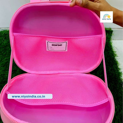 NIYO TOYS Pink School Bag with Mesh Pocket for Organized Storage and Easy Access