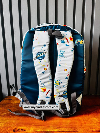 NIYO TOYS space design backpack for school with colorful planets and stars