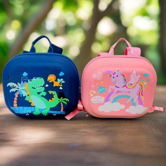NIYO TOYS Colorful School Bags featuring a Dinosaur and Unicorn Design for Kids