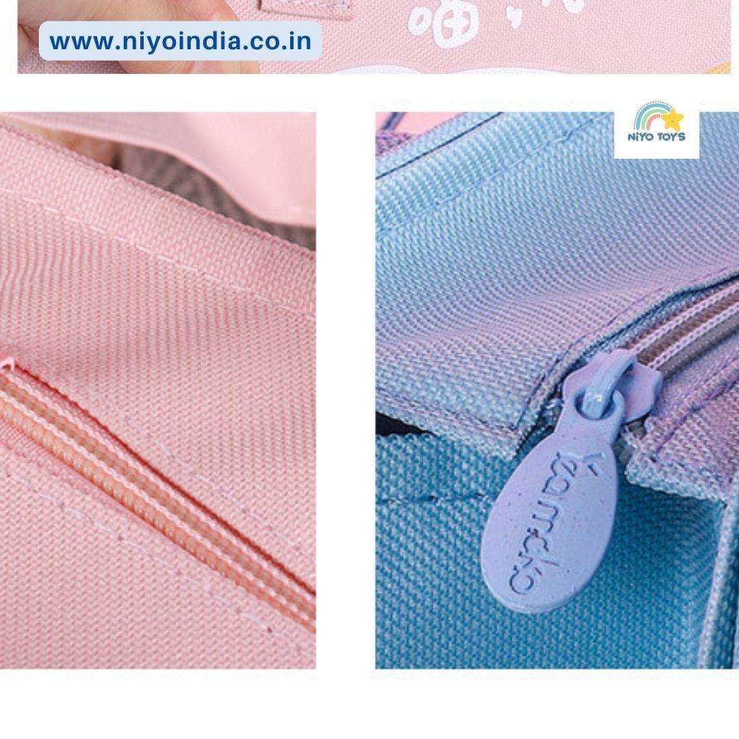 NIYO TOYS School Bag with Durable Zippers and Colorful Design for Kids' Everyday Use