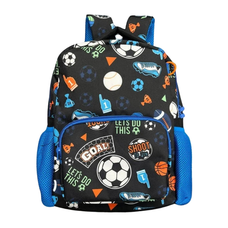 NIYO TOYS vest kids backpacks 13 inch with colorful sports pattern for school and activities