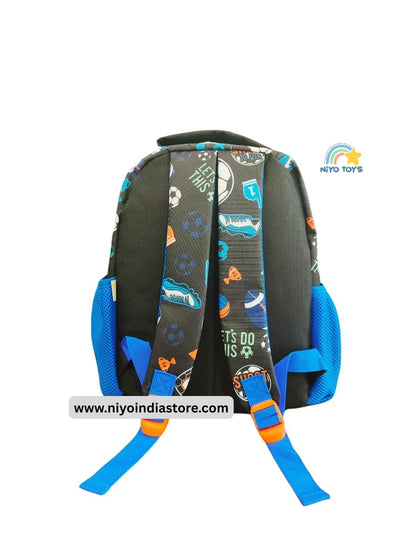 NIYO TOYS Vest kids backpacks 13 inch with colorful prints and padded adjustable straps