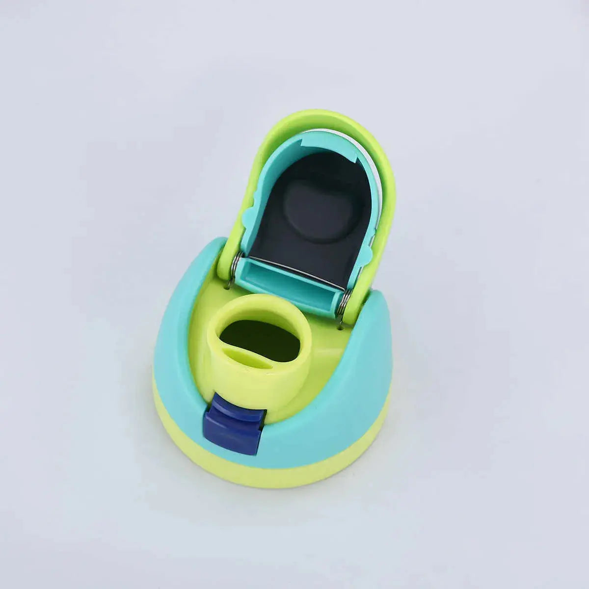 Owala water bottle in blue and green design, ideal for kids age 3+, perfect for hydration on the go