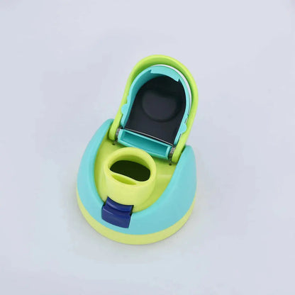 Owala water bottle in blue and green design, ideal for kids age 3+, perfect for hydration on the go