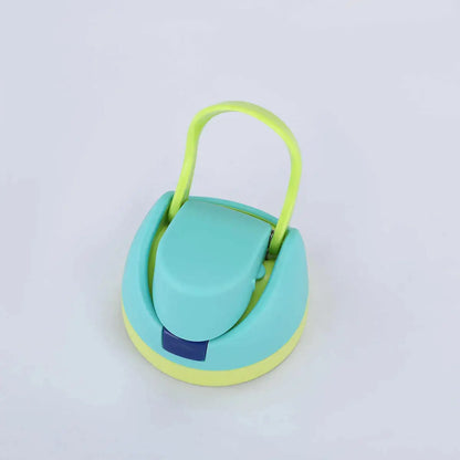 Owala water bottle in teal and yellow, designed for kids, ideal for hydration on the go