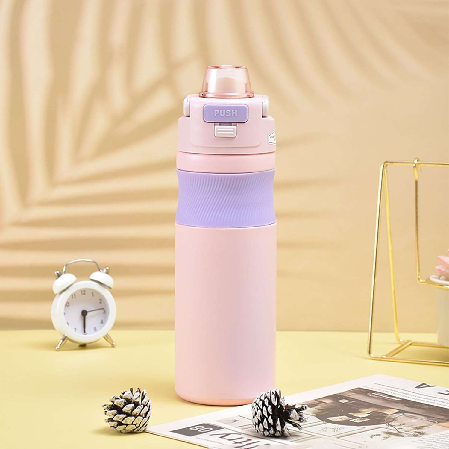 NIYO TOYS Owala water bottle in pink and purple, perfect for kids age 3+, ideal for hydration on-the-go