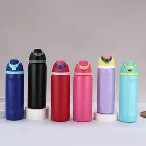 Colorful Owala water bottles in various shades for hydration on the go, ideal for all ages