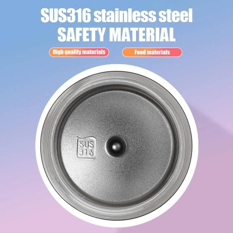 Interior view of Owala water bottle featuring stainless steel SUS316 quality, designed for safe hydration