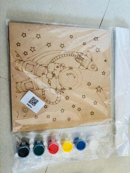 Paint colors for Sherwin Williams set featuring an astronaut coloring kit for ages 4 and up