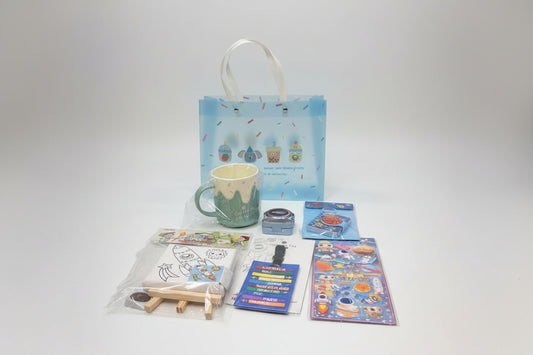 Colorful NIYO TOYS party favors for kids in a festive bag, ideal for birthdays and celebrations
