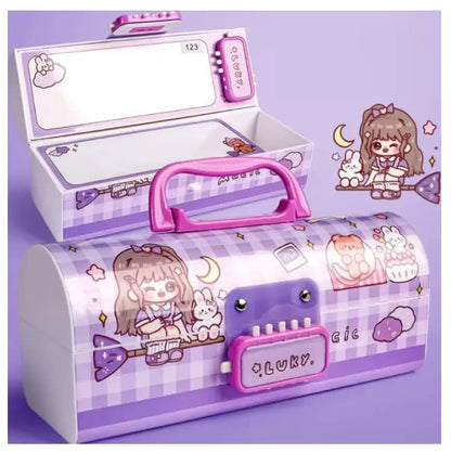Cute NIYO TOYS password lock pencil case for kids with colorful designs and secure closure