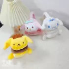 NIYO TOYS Cute Plush Animal Figures in Pink, White, and Yellow for Kids' Play and Collection