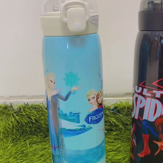 Insulated Steel Sipper with Cute Characters 