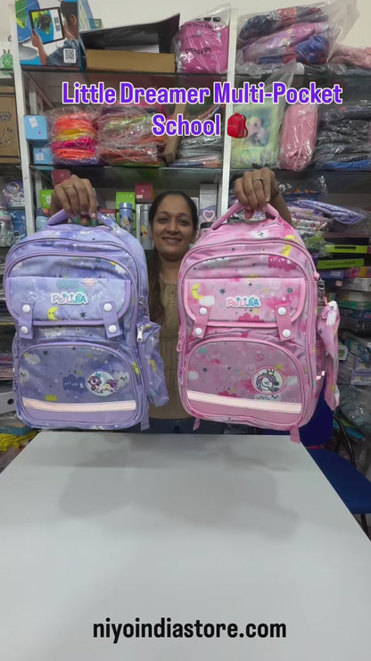Little Dreamer Multi-Pocket School Backpacks