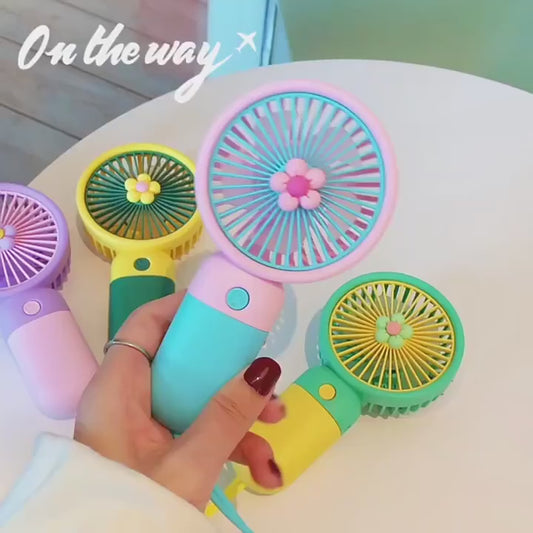 NIYO TOYS USB Rechargeable Table Fan - Cute & Portable