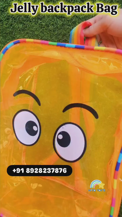 Colorful Transparent Jelly Bag Pack for Girls