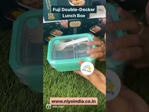 Fuji Double-Decker stainless steel Lunch Box 1300 ML NIYO TOYS