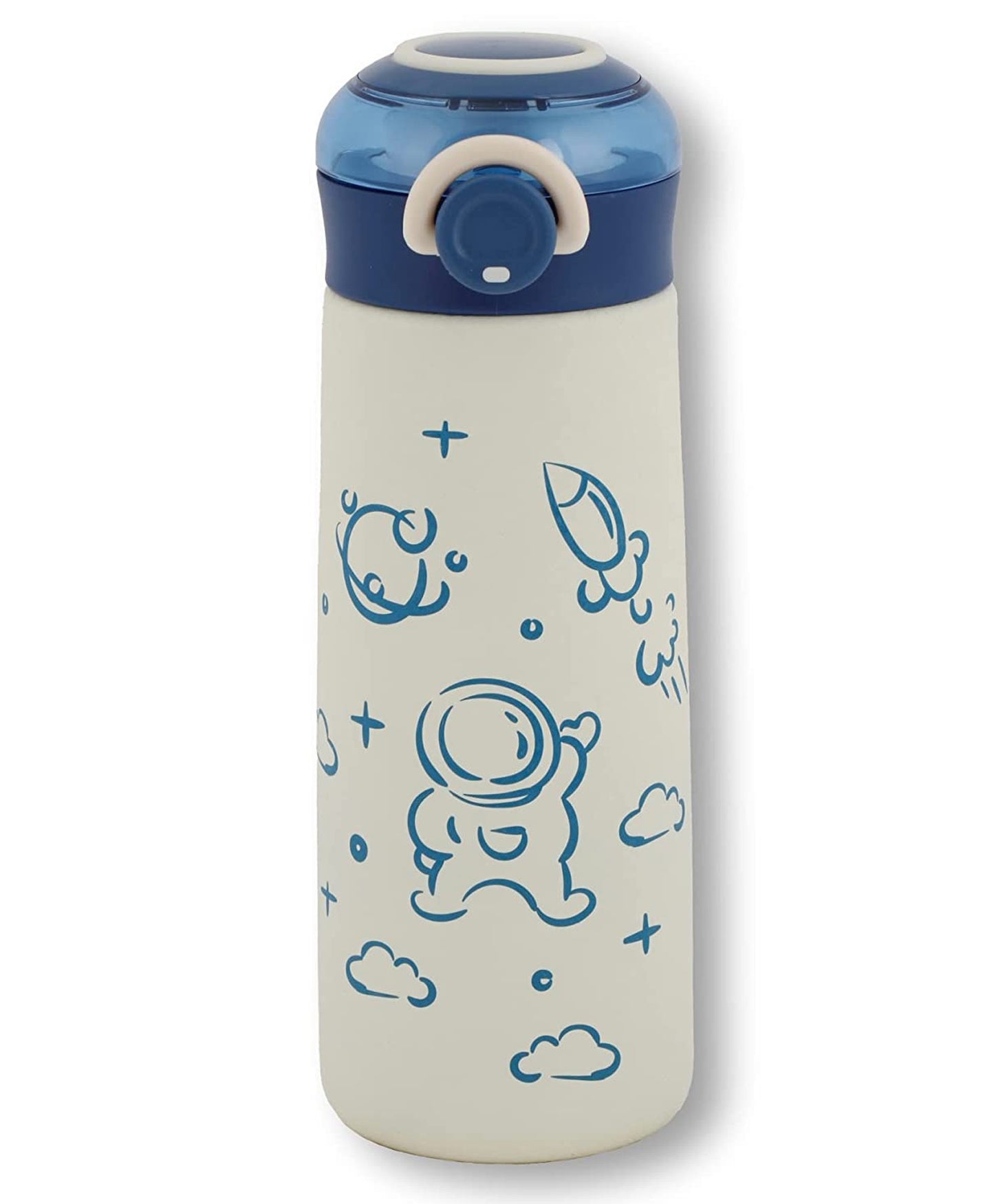 NIYO TOYS Space-Themed Sipper Bottle with Astronaut and Rocket Design for Kids