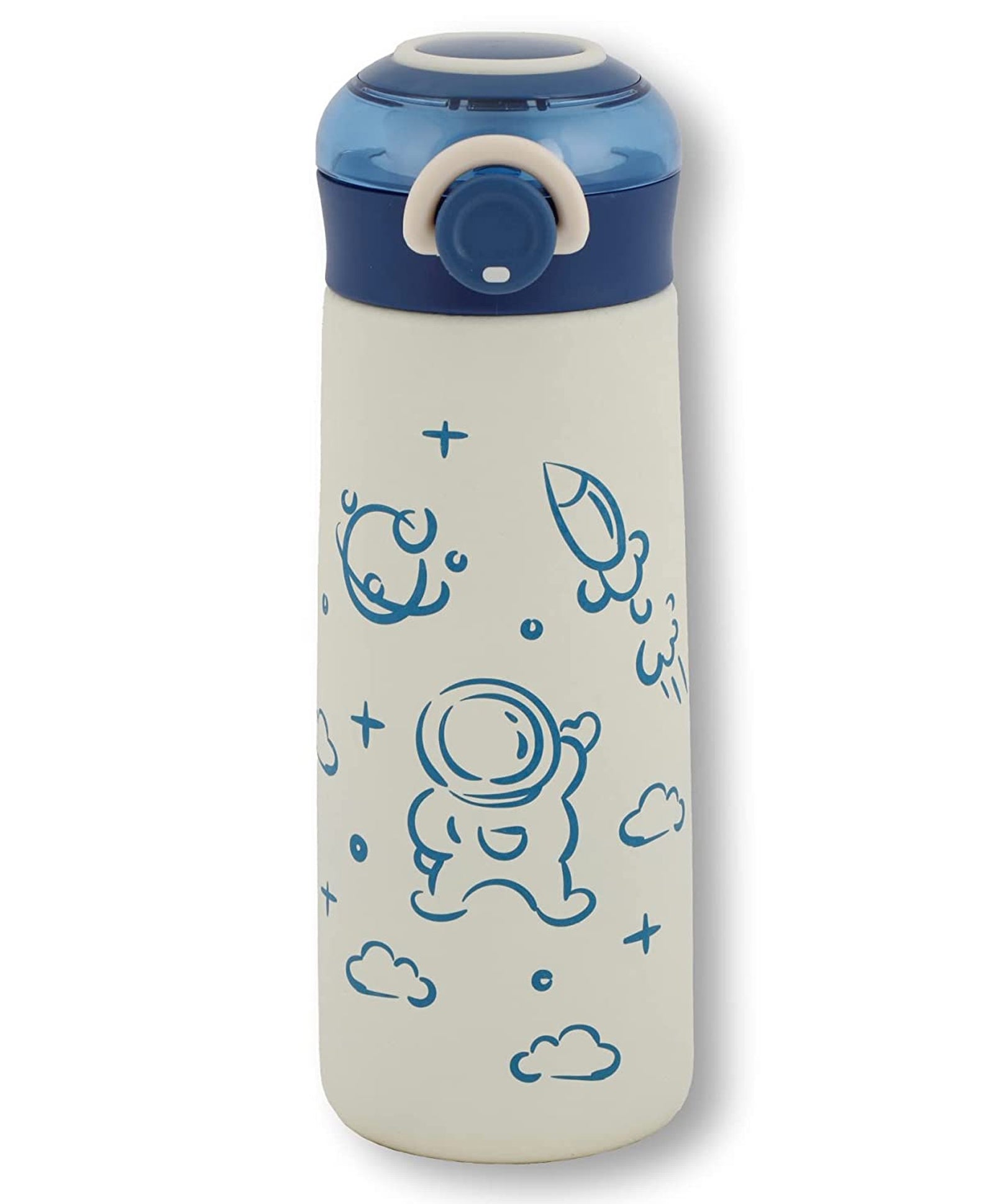 NIYO TOYS Space-Themed Sipper Bottle with Astronaut and Rocket Design for Kids