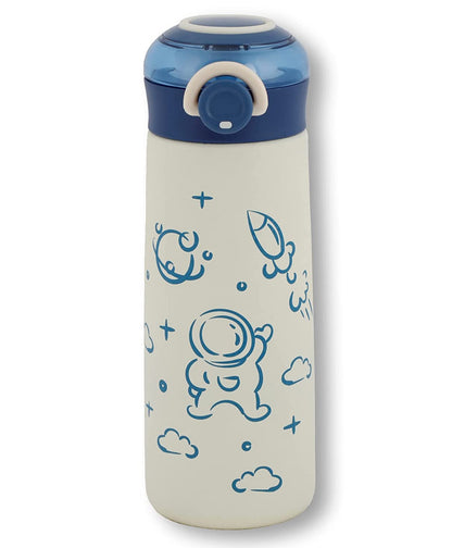 NIYO TOYS Space-Themed Sipper Bottle with Astronaut and Rocket Design for Kids