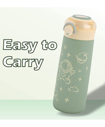 NIYO TOYS Easy to Carry Green Tumbler with Astronaut Design for Kids