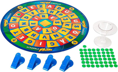 NIYO TOYS Scrabble Flip Board Game for ages 8+, colorful word-building fun for family game night