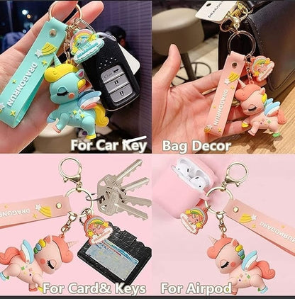 Colorful silicone strap watches keychain for car keys and bag decor, perfect for kids and birthday gifts.