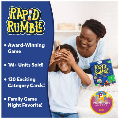 NIYO TOYS Rapid Rumble Board Game for ages 8+, award-winning fun for family game nights