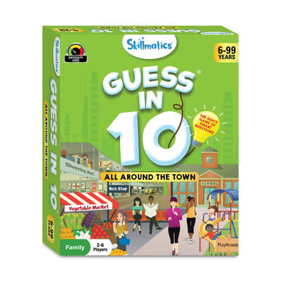Guess in 10 family game card spider, engaging for ages 6 to 99, perfect for entertaining gatherings