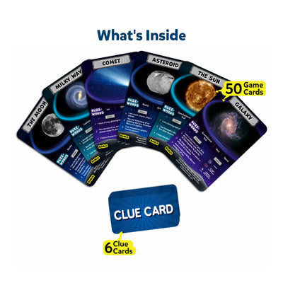 NIYO TOYS music trivia card game featuring 50 game cards and 6 clue cards for ages 8 and up