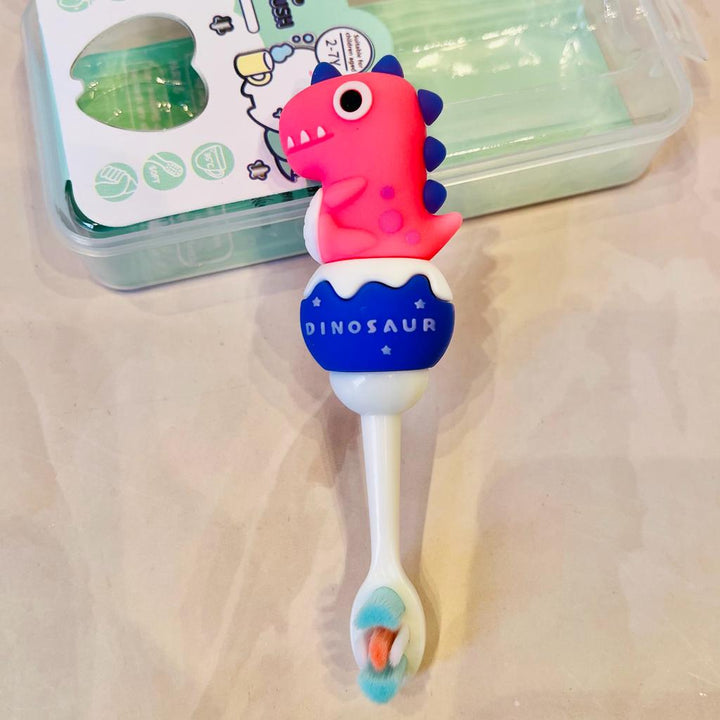 NIYO TOYS soft bristle toothbrush for kids with a fun dinosaur design